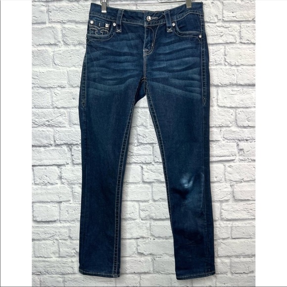 Rock Revival Women’s Jessica Mid-Rise Curvy Skinny Jeans Size 27 - Picture 5 of 9